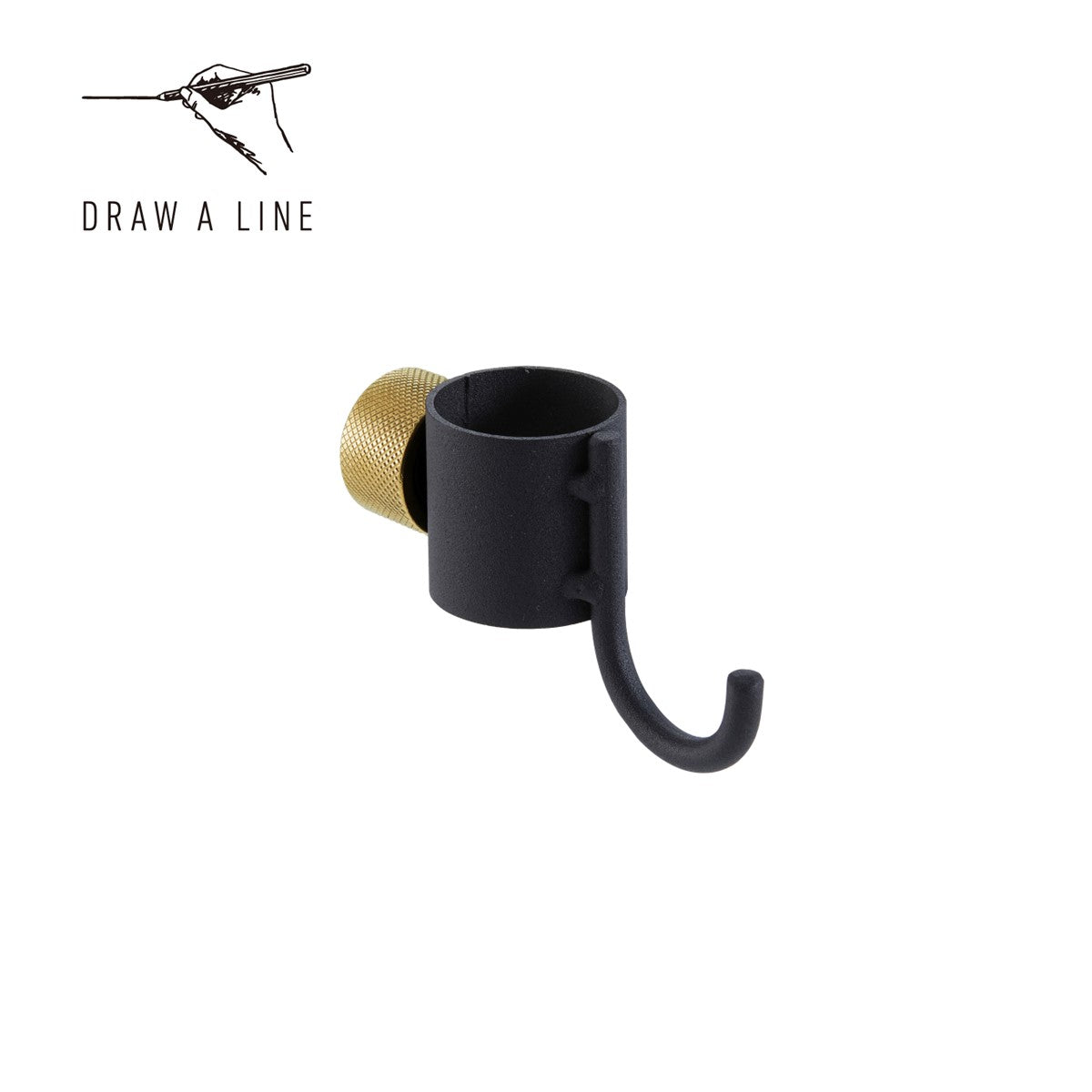 Draw a Line | Hook A | Vertical Mounting | Black – Heian Shindo